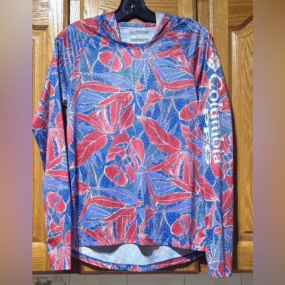 Columbia PFG Omni-Shade Super Tidel Hoodie Women's Medium UPF 50